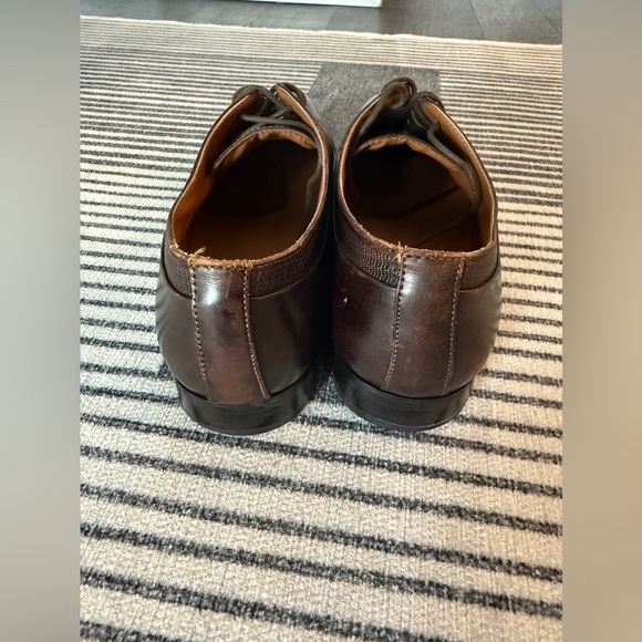 Aldo Men’s Brown Leather Oxford Dress Shoes – Work & Office Shoes, Size 11